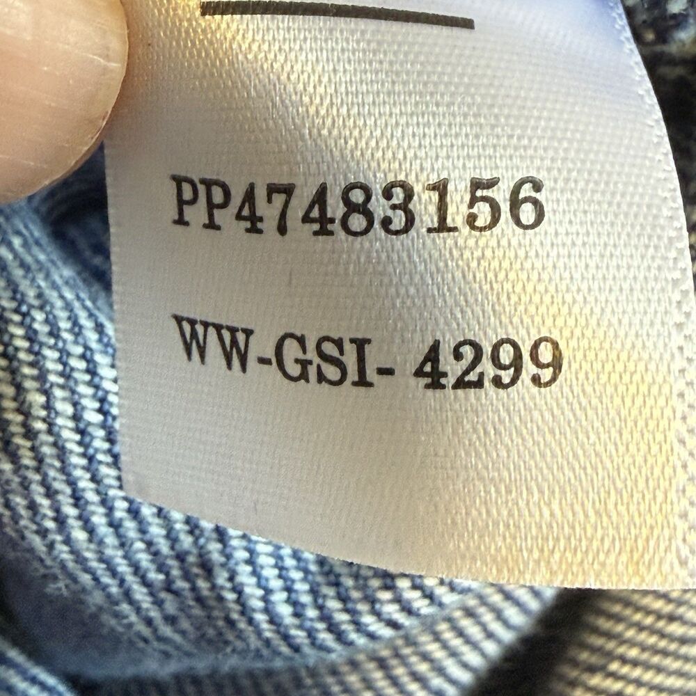 Everlane Super-Soft Coverall Blue Denim Jumpsuit Raw Hem Organic Cotton Size 4 - Picture 15 of 15